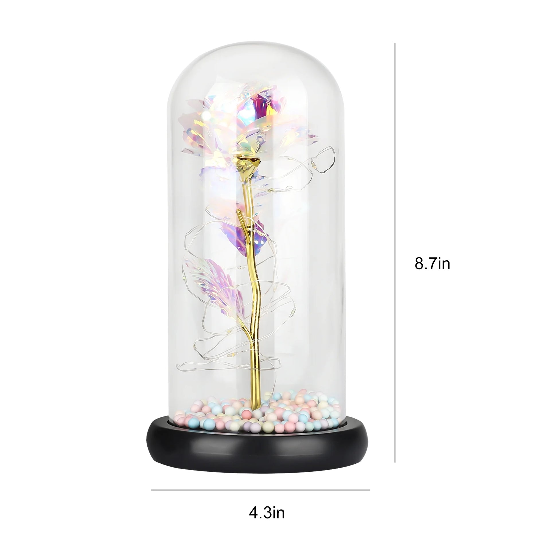 Galaxy Rose Light, Xmas Romantic Unique Artificial Flower with LED Lamp String Gift for Christmas Thanksgiving Day
