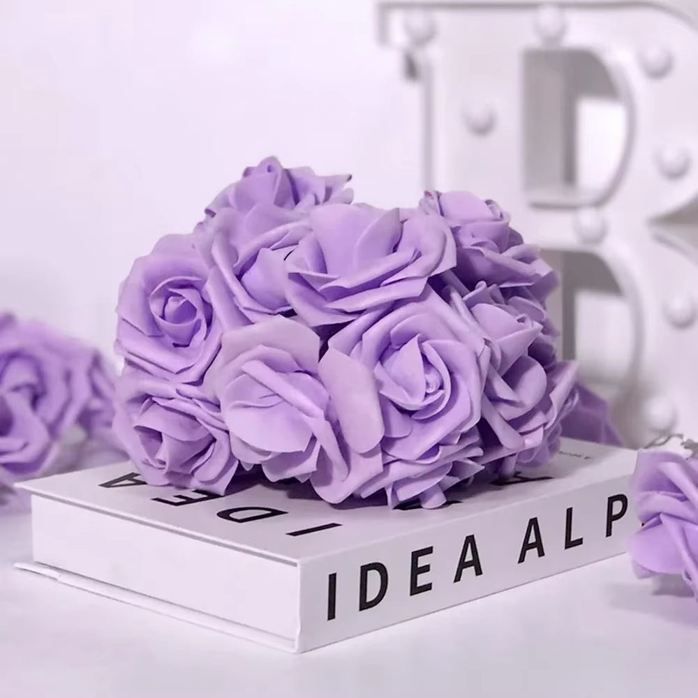 LED String Light Purple Rose Garland for Valentine'S Day Party Wedding Christmas Birthday Room Decor Romantic Fairy Flower Light
