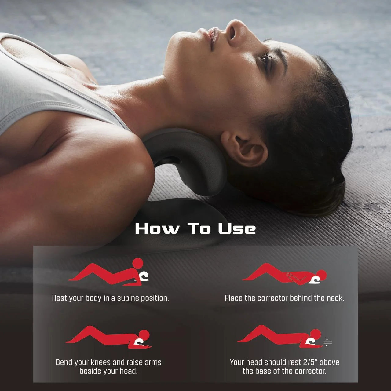 Neck Corrector Cervical Neck Pillow, Cervical Pillow for Neck Pain Relief